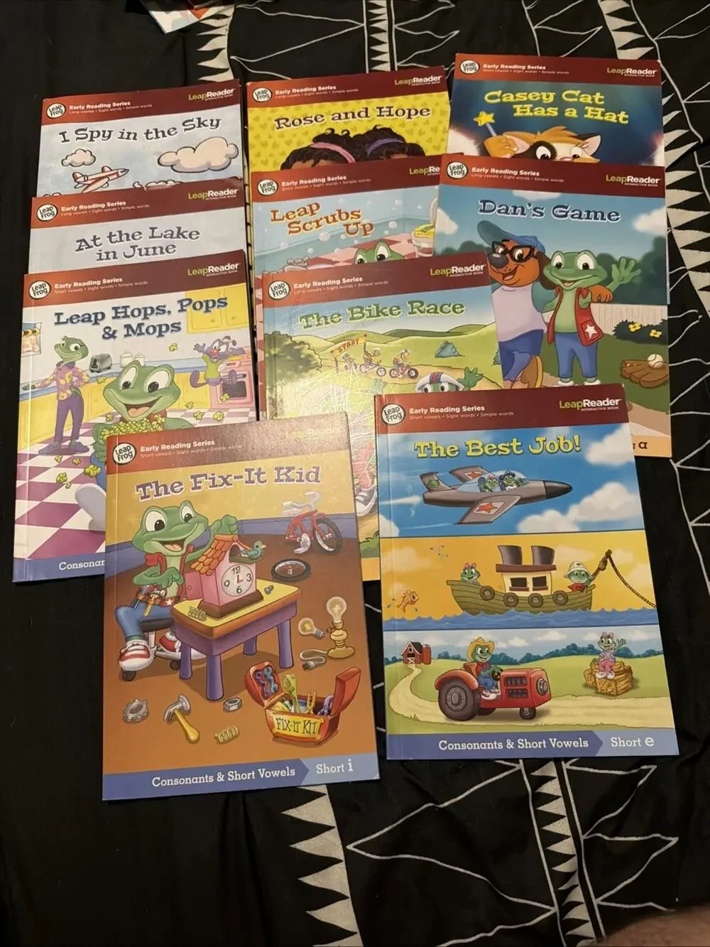 Lot of 10 Leap Frog Early Reading Series Leap Reader Interactive Books A